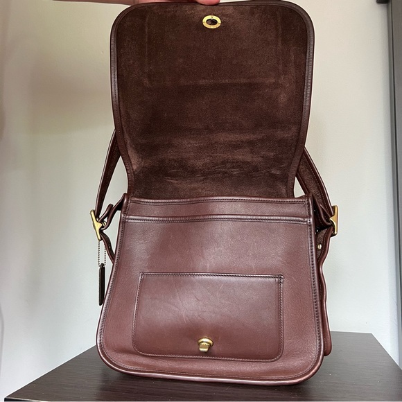 Vintage coach stewardess bag 9525 mahogany made in Costa Rica - Picture 7 of 12